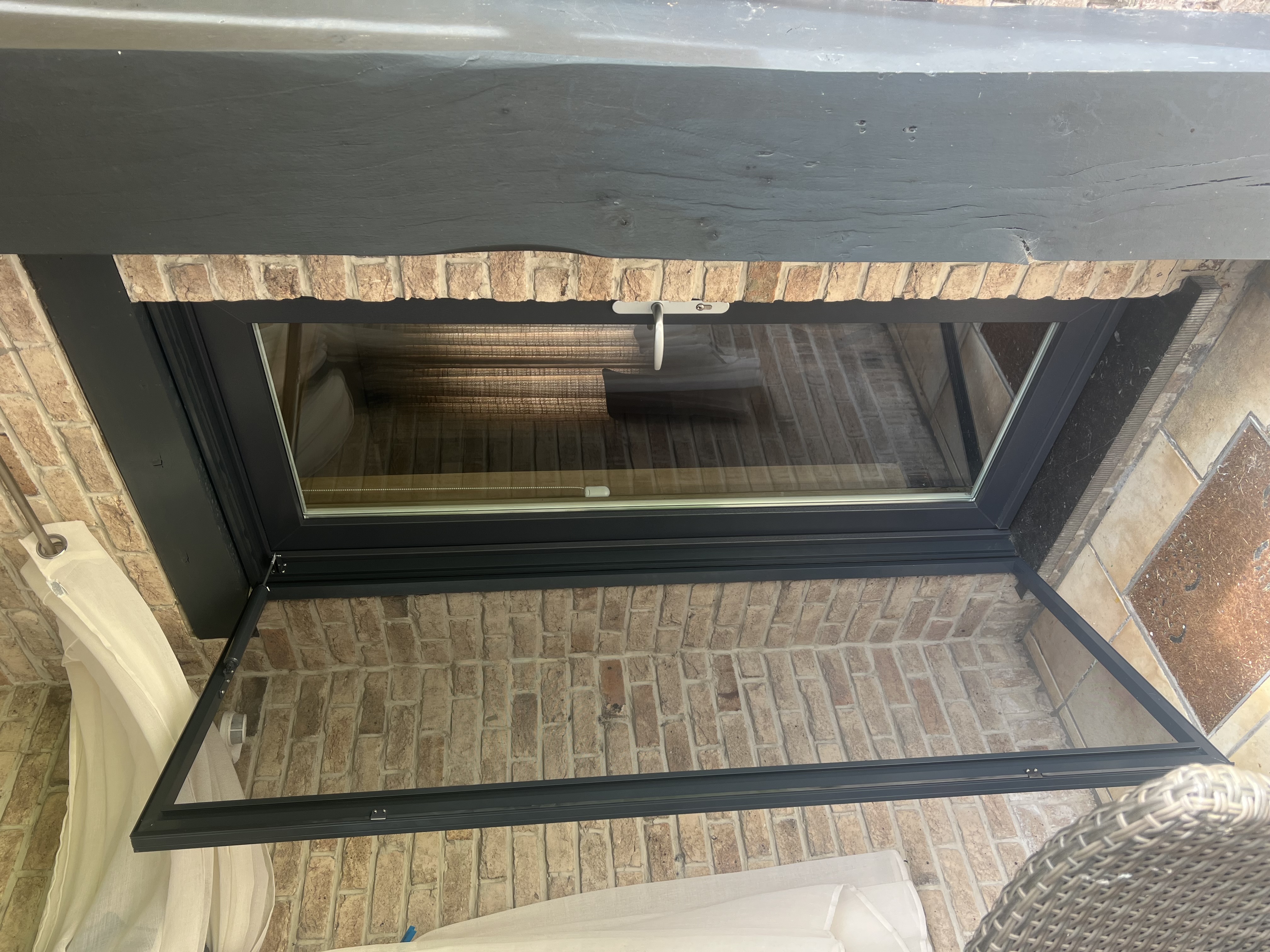Moustiquaire coulissante porte-fenêtre anthracite